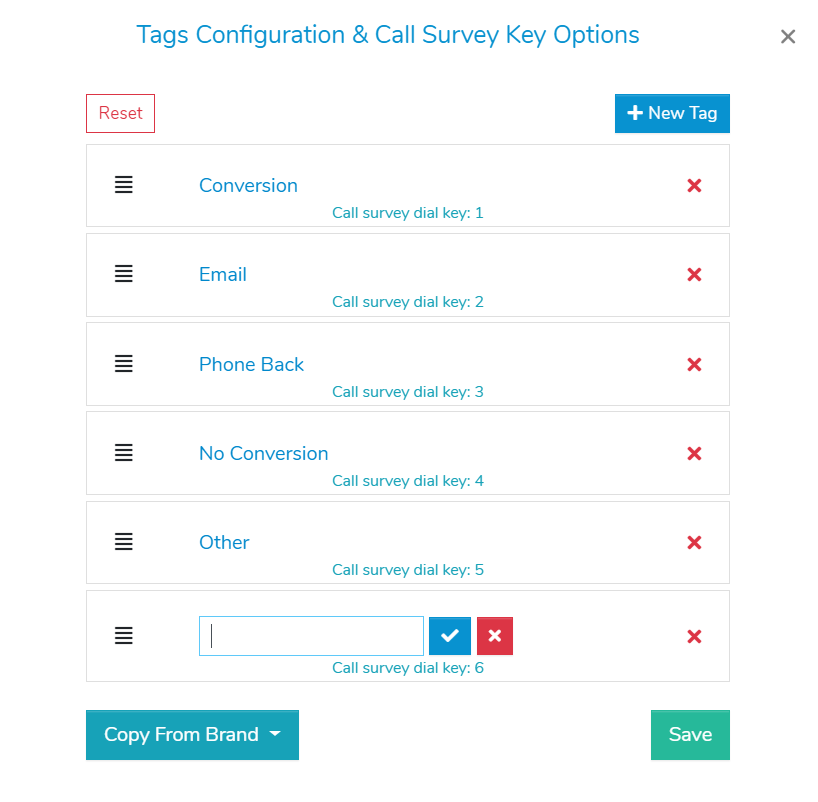 Set up call tagging more easily.