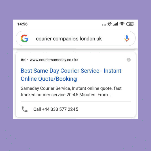 Google Ads Click-to-Call Example