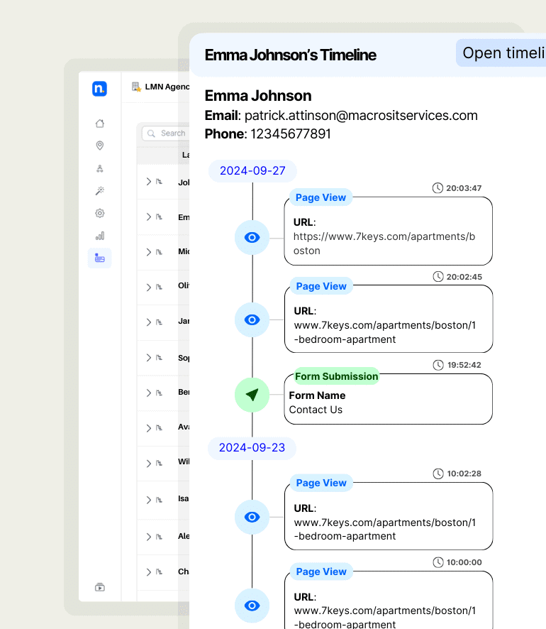 Form Tracking Form Timeline